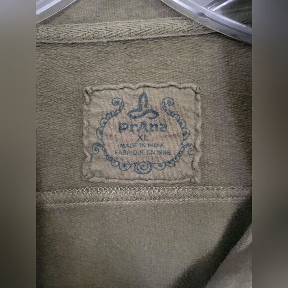 prAna Breathe Women's Olive Green Double Breasted Military Style Jacket Size XL - Picture 4 of 6